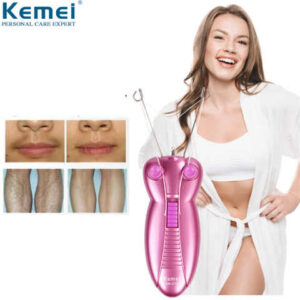 Kemei KM-2777 Épilateur visage femme Épilateur défeutré à fil de coton